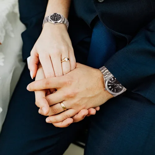 Vista 5 de BUREI Couple Watch for Men and Women Dress Minimalist Stainless Steel Watches Waterproof Fashion Watches