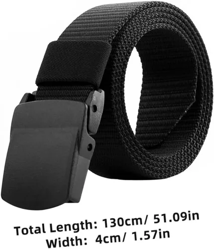 Vista 2 de LIFKOME Cintura para hombres Cinturón de hebilla al aire libre Cinturón para hombres al aire libre