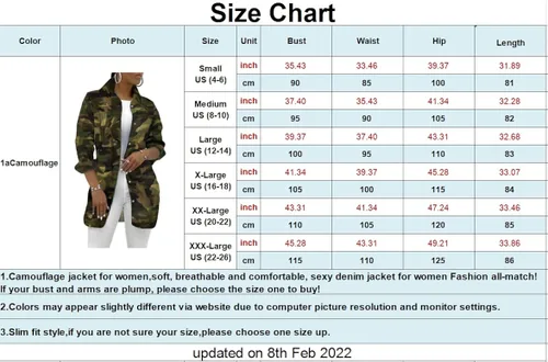 Vista 3 de SeNight Chaqueta de manga larga para mujer con dobladillo deshilachada y de jean estilo camionero