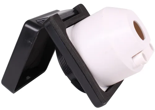 Vista 5 de Journeyman-Pro RV TT-30 Entrada con brida 30A 125 voltios, enchufe generador de hoja recta con bloqueo de toma de corriente costa y marina, toma