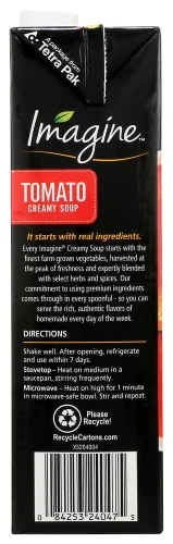 Vista 3 de Imagine Foods Natural Creations - Sopa cremosa de tomate, 32 onzas (paquete de 12)