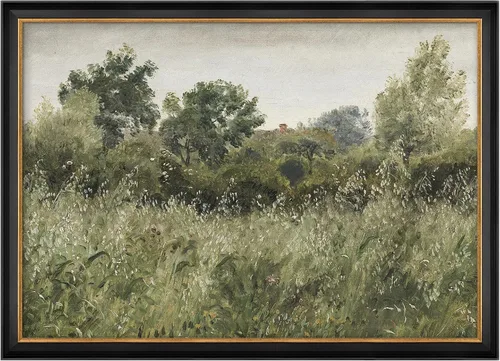 Vista 327 de MUDECOR Lienzo enmarcado prémium para pared, pinos nevados en bosque de invierno, ilustraciones modernas, arte contemporáneo, escénico, divertido