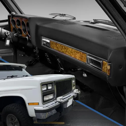 Vista 6 de Auto Dynasty Cubierta frontal moldeada de ABS para tablero de salpicadero compatible con Chevrolet Blazer GMC Jimmy C/K/R/V-Series 1981-1991