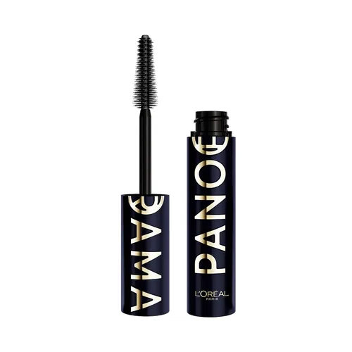 Vista 10 de L'Oreal Paris - Máscara Panorama Voluminosa, fórmula voluminizante y alargadora, de larga duración, resistente a manchas y lavable, Máscara negra