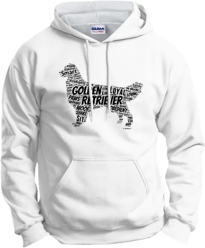 Vista 12 de ThisWear Golden Retriever Word Art - Sudadera con capucha para perro y cachorro