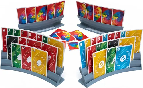 Vista 11 de BORICO Portatarjetas para Cartas de Juego - Paquete de 4 Soportes de Cartas de Juego para Niños y Adultos, Bandeja de Almacenamiento Apilable