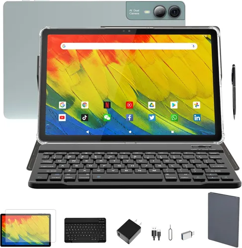 Vista 9 de 2026 - Tableta de 11 pulgadas Gemini ai Android Tablets 18GB RAM 128GB ROM+1TB TF Expand, pantalla 2K, CPU T616, cámara de 23 MP, WiFi 5G, altavoz