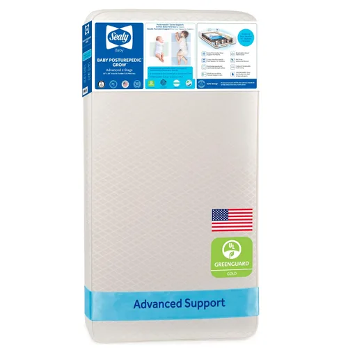 Vista 10 de Sealy Baby Posturepedic Grace - Colchón impermeable para cuna de bebé y cama infantil, transpirable, hipoalergénico, de 2 etapas, de doble firmeza