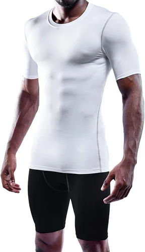 Vista 3 de NELEUS Paquete de 3 camisetas de entrenamiento de capa base de compresión atlética para hombre