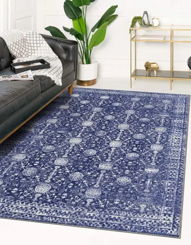 Vista 14 de Unique Loom Timeless Collection - Alfombra de área - Florencia (2' x 3' 1", rectangular, gris/marfil)