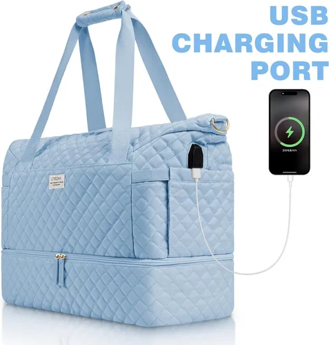 Vista 2 de Bolsos Weekender para mujer, Azul