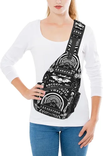 Vista 6 de Mochila vintage de elefante, unisex, bolsa cruzada en el pecho, bolsa de hombro para mujeres y hombres, senderismo y viajes