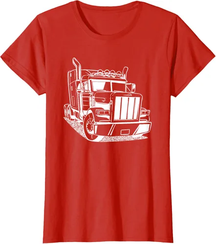 Vista 94 de Diesel Big Rig 18 Wheeler - Camiseta de camionero para camionero, Negro, S