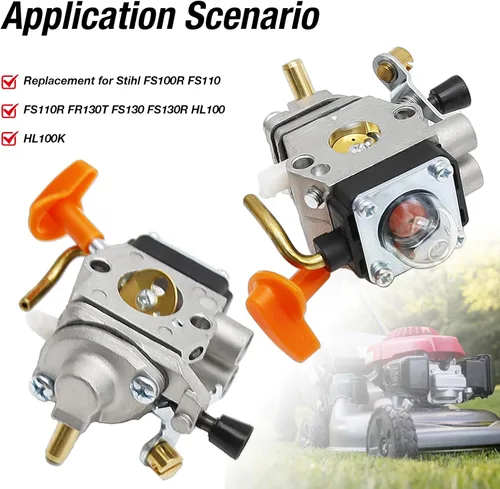 Vista 5 de SYOWADA Repuesto de carburador FS87 para Stihl FC90 FC95 FC100 FC110 HL90 HL95 HL100 HL101 HL110 FS110 FS130 SP90 SP90T, reemplazo de carburador