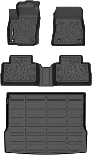 Vista 9 de Floor Mats & Cargo Liner for Jeep Grand Cherokee L 2021-2026 6-Seats Apto para consola central, con alfombrilla de respaldo, ajuste personalizado