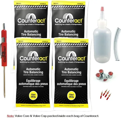 Vista 7 de Counteract DIYK-3 - Kit de cuentas de equilibrio de neumáticos y ruedas, neumáticos ligeros para camiones, (4) bolsas de cuentas de bricolaje de 3