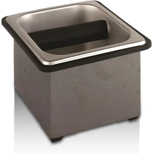 Vista 8 de Rattleware Caja de madera de arce, cubo de café expreso de acero inoxidable