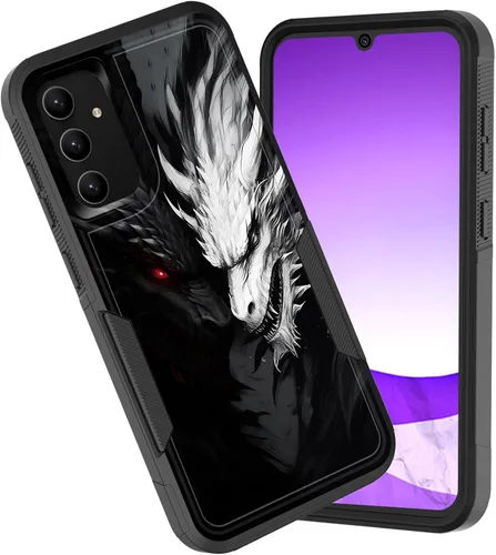 Vista 41 de Funda para Galaxy A15 5G, doble capa híbrida resistente a prueba de golpes, policarbonato duro, silicona suave, TPU, funda protectora para Samsung