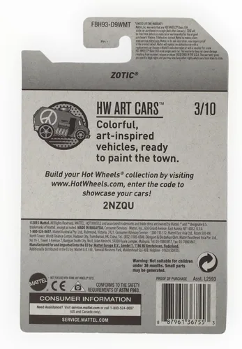 Vista 2 de Hot Wheels Zamac Zotic, HW Art Cars 3/10