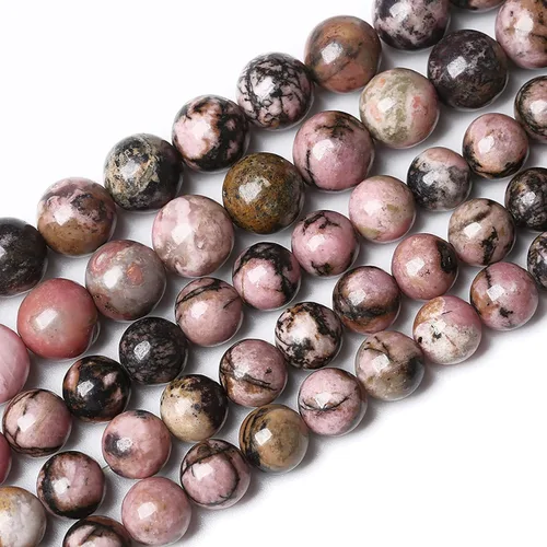 Vista 87 de 100 cuentas de piedra multicolor natural de 0.236 pulgadas (0.236 in), cuentas espaciadoras sueltas redondas para hacer pulseras, collares, aretes
