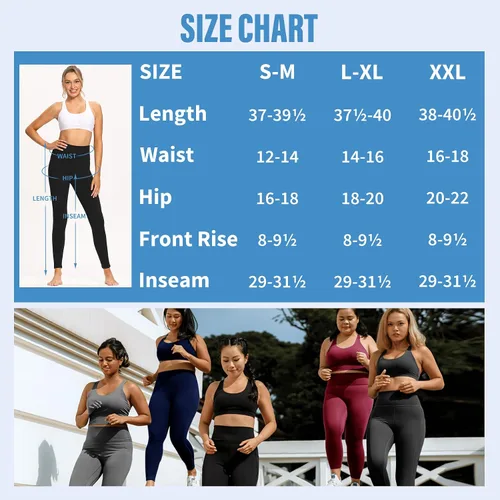 Vista 5 de Sundwudu Paquete de 5 leggings para mujer, control de abdomen, pantalones de yoga negros suaves de cintura alta para entrenamiento, tallas regulares