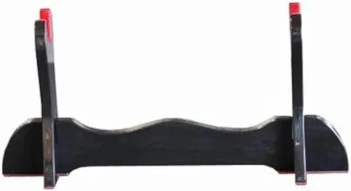 Vista 11 de Pie de mesa de madera negra laqueada Handmade Sword, para espadas katana o wakizashi, de lujo, cuadro titular de la visualización
