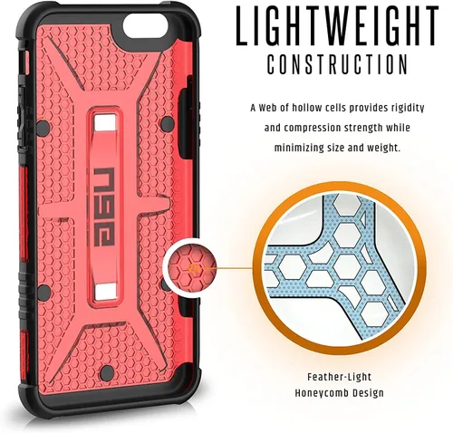 Vista 6 de UAG - Carcasa para iPhone 6S Plus con material compuesto ligero como plumas [Magma] militar a prueba de caídas