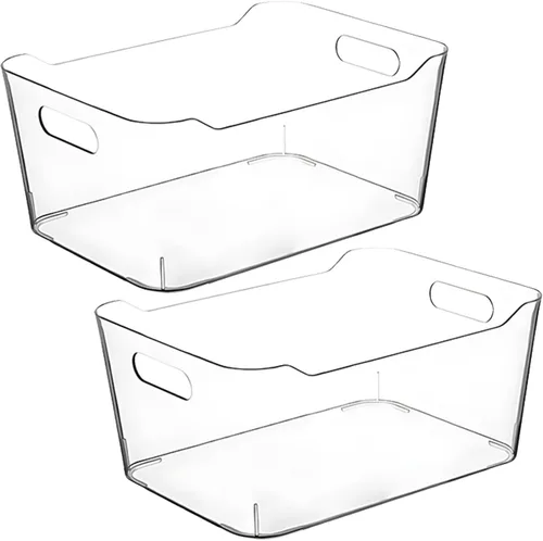 Vista 10 de Contenedores de almacenamiento de plástico transparente para organización de cocina o despensa, organizadores y almacenamiento de despensa