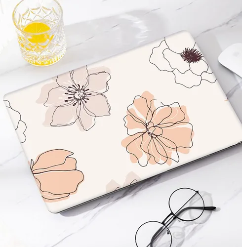 Vista 3 de Funda protectora de plástico rígida de plástico con funda para teclado compatible con MacBook Air de 13 pulgadas 2020, 2019, 2018, A2179, M1, A2337
