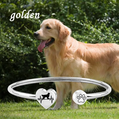 Vista 7 de FUSTMW Pulsera para dueño de perros salchichas boxeador Golden Retriever regalos para amantes de los perros Pitbull Boston Terrier