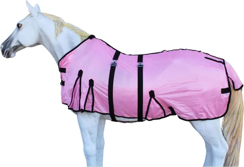 Vista 18 de CHALLENGER 78" caballo malla ligera verano hoja primavera flujo de aire blanco 73408B