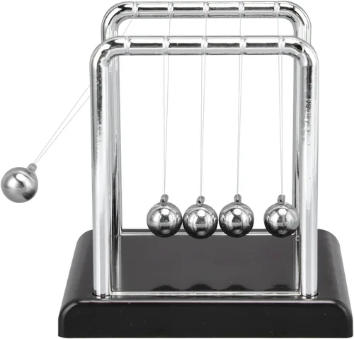 Vista 7 de Newtons - Bolas de equilibrio, bolas de diseño clásico con distribución uniforme de peso, para decoración de escritorio de oficina, juguete