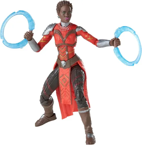 Vista 4 de Marvel Legends Series Black Panther Legacy Collection Marvel's Nakia - Figura de acción de 6 pulgadas, juguete coleccionable, 2 accesorios Marvel