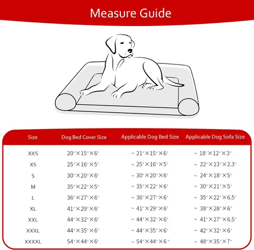 Vista 5 de Fundas impermeables de repuesto para cama de perro, lavables y fáciles de quitar, funda acolchada silenciosa para cama de mascotas, bonito estampado