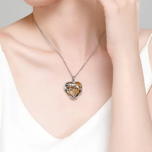 Vista 2 de XIANNVXI Collar para mujer, Piedra