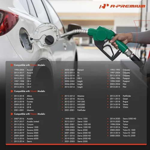 Vista 2 de A-Premium Tapa de llenado de depósito de combustible compatible con Chevrolet Silverado 1500/1500 HD/2500/2500 HD/3500/3500 HD, Equinox, Malibu