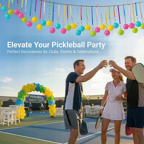 Vista 7 de Juego de llaveros de pickleball 8162448 - Regalos únicos divertidos para mujeres, hombres y amantes - Accesorios de equipo a granel para recuerdos