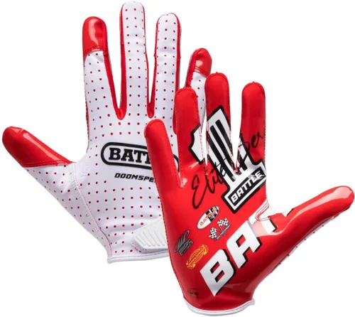 Vista 15 de Battle Guantes deportivos con receptor de velocidad Doom Blanco