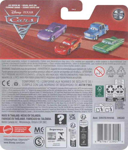 Vista 4 de Disney Pixar Cars Diecast, Finn Mcmissile
