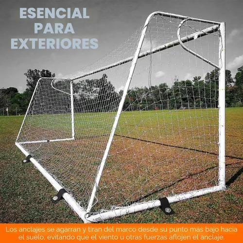 Vista 6 de Anclajes para Trampolín de Viento Fuerte Heavy Duty de 12" Juego de 4/6/8 con Correas, Broca de Taladro - Kit de Anclaje para Trampolín - Anclajes