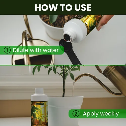 Vista 6 de Humboldts Secret Everything - Alimento para plantas de interior 3-3-3 Fertilizante líquido multiusos con algas noruegas Apoya el crecimiento
