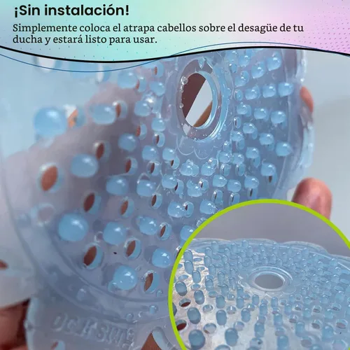 Vista 4 de Rinseroo - Paquete de 4 colectores de cabello perfumados para drenaje de ducha, cítricos, lavanda, eucalipto, brisa oceánica, trampa reutilizable