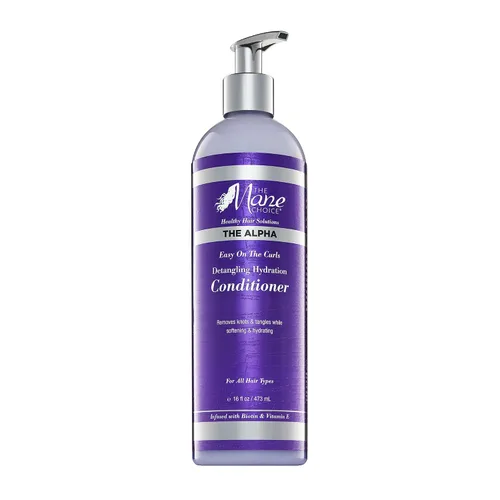 Vista 6 de The Mane Choice The Alpha Easy On The Curls - Acondicionador de hidratación para cabello rizado, acondicionador desenredante nutritivo enriquecido