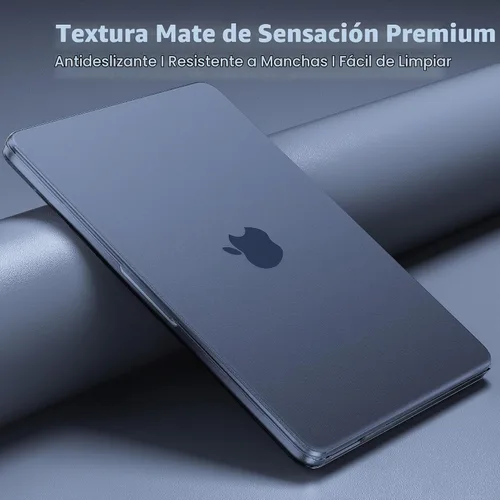 Vista 6 de MOSISO Compatible con MacBook Neo Case 13 pulgadas 2026 A3404 A18 Pro Chip Índigo transparente