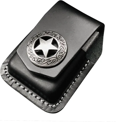Vista 10 de Leather Lighter Case, Flip top Leather Lighter Pouch, Holder Case with Pocket Belt Loop,Handmade