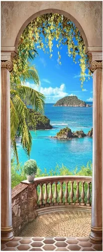 Vista 19 de Calcomanías 3D para puerta, murales para despegar y pegar, papel tapiz de caballo, calcomanías autoadhesivas extraíbles de PVC, impermeable, póster
