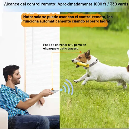 Vista 4 de Collar de perro de citronela con control remoto, más seguro 3 modos