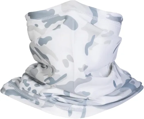 Vista 9 de Polaina de cuello de camuflaje, bufanda de esquí para hombres y mujeres, protección UV, resistente al viento, para pesca, caza, ciclismo