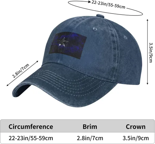 Vista 6 de Smoke Bonnie Blue Flag Baseball Cap for Men Women Hats Adjustable Vintage Cowboy Hat Dad Caps