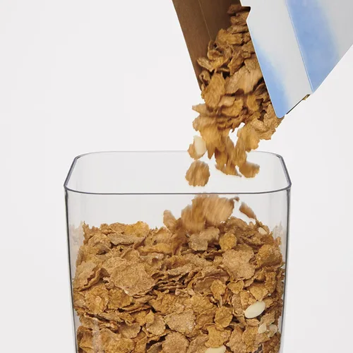 Vista 5 de OXO Good Grips Dispensador de cereales para encimera, transparente/blanco (paquete de 2)